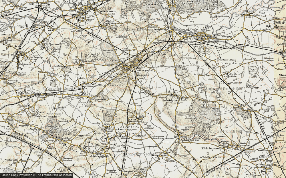 Old Map of Chequerfield, 1903 in 1903