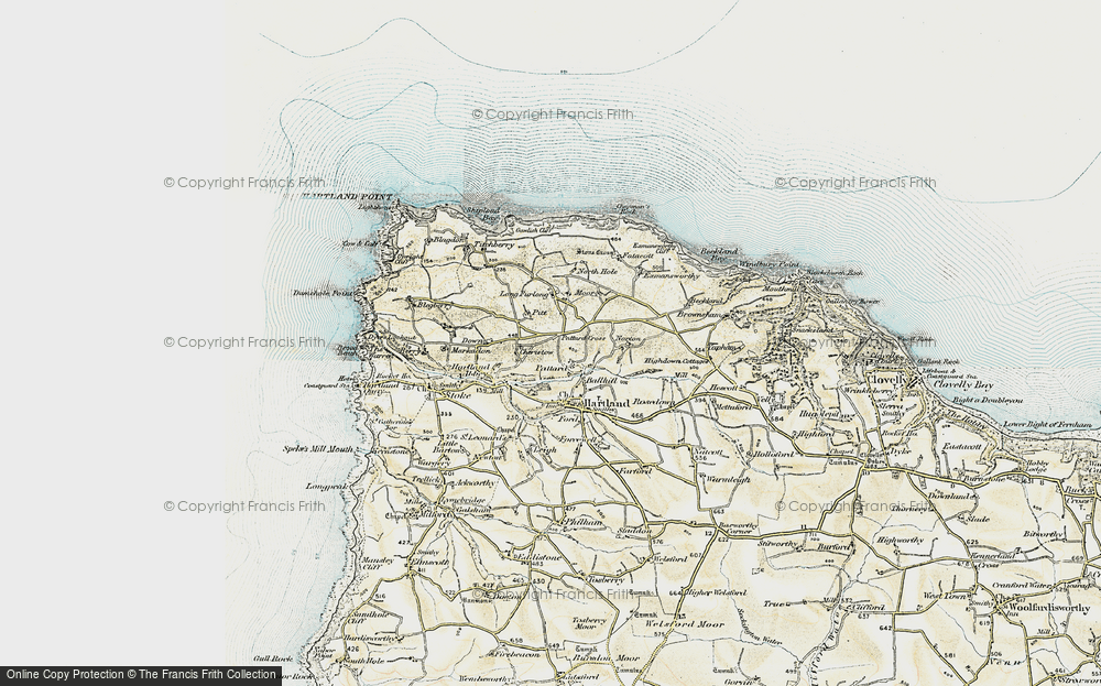 Old Map of Cheristow, 1900 in 1900