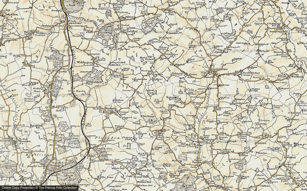 Old Map of Cherry Green, 1898-1899 in 1898-1899