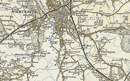 Old map of Cherry Orchard in 1899-1901