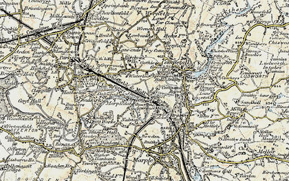 Old map of Cherry Tree in 1903