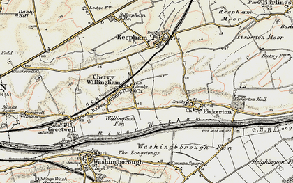 Old map of Cherry Willingham in 1902-1903