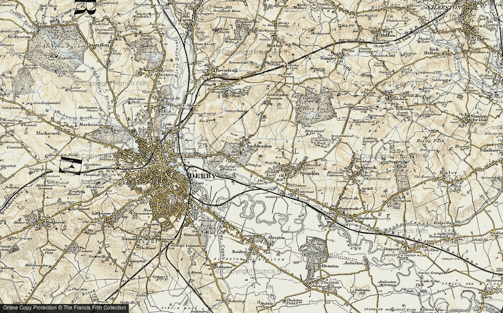 Old Map of Cherrytree Hill, 1902-1903 in 1902-1903