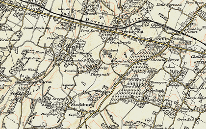 Old map of Wormdale in 1897-1898
