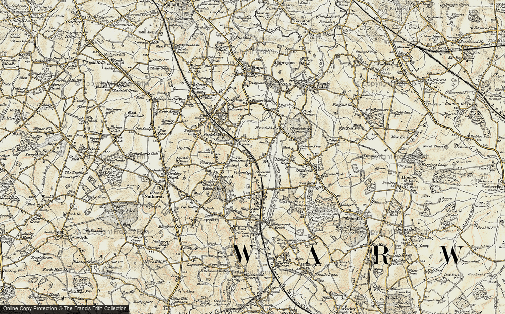 Old Map of Chessetts Wood, 1901-1902 in 1901-1902