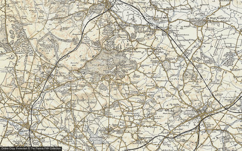 Old Map of Chestall, 1902 in 1902