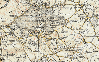 Old map of Chestall in 1902