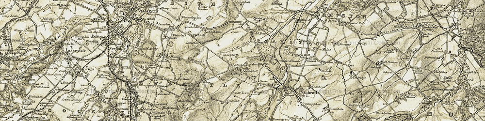 Old map of Chesterhill in 1903-1904