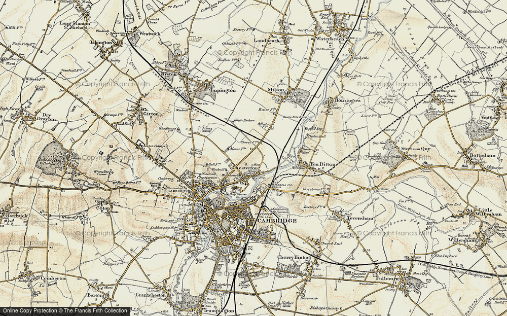 Old Map of Chesterton, 1899-1901 in 1899-1901