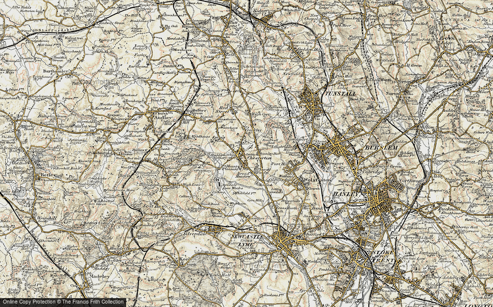 Old Maps of Chesterton, Staffordshire - Francis Frith