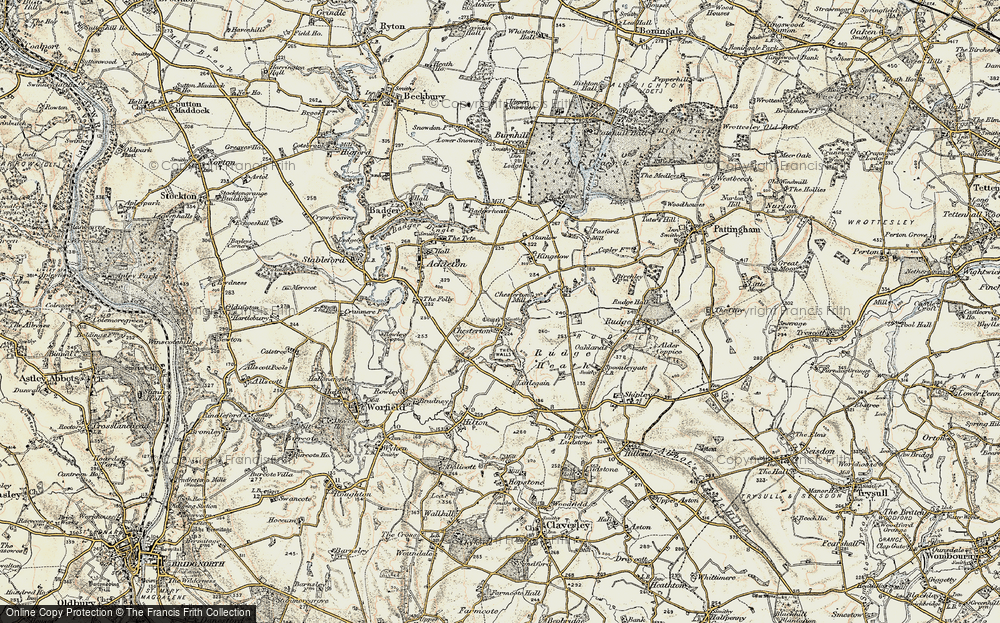 Old Map of Chesterton, 1902 in 1902