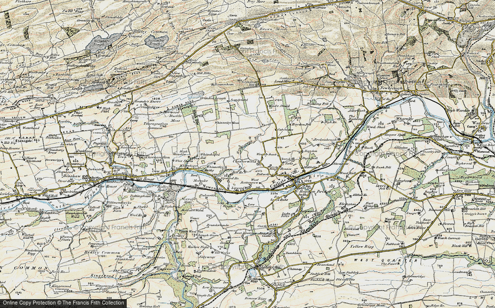 Old Map of Historic Map covering Beamwham in 1901-1904