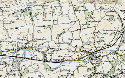 Old map of Westley Bank in 1901-1904