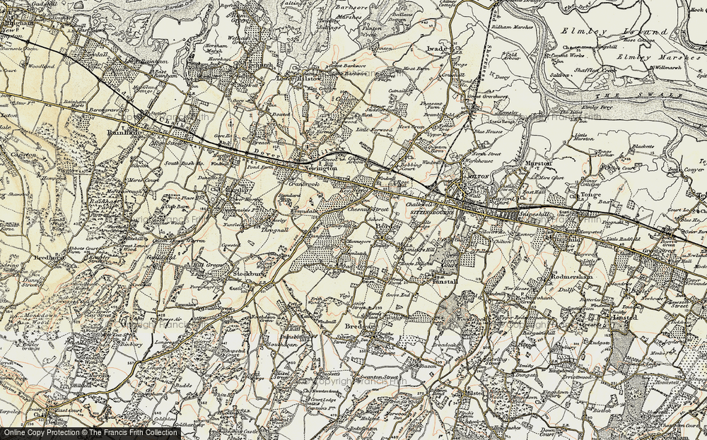Old Map of Chestnut Street, 1897-1898 in 1897-1898