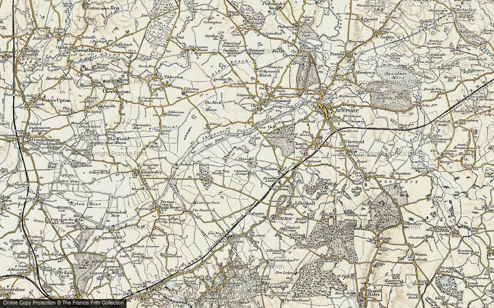 Old Map of Cheswell, 1902 in 1902