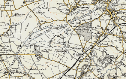 Old map of Cheswell in 1902