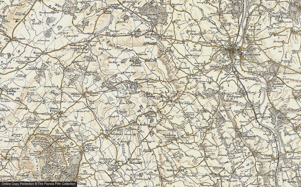 Old Map of Historic Map covering Bine Cotts, The in 1902