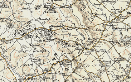 Old map of Chetton in 1902