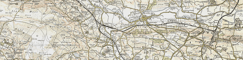 Old map of Chevin End in 1903-1904