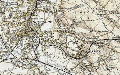 Old map of Chickenley in 1903