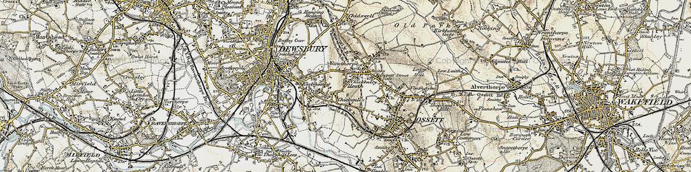Old map of Chickenley in 1903