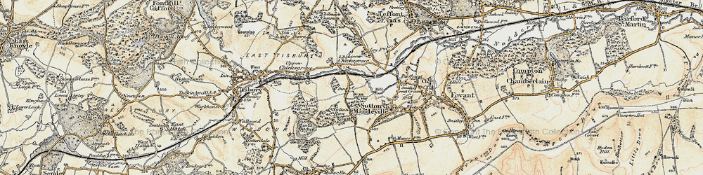 Old map of Chicksgrove in 1897-1899