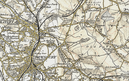 Old map of Chidswell in 1903
