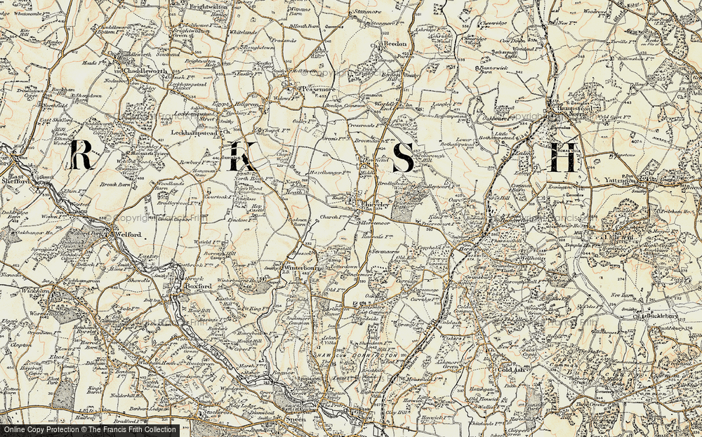 Old Map of Chieveley, 1897-1900 in 1897-1900