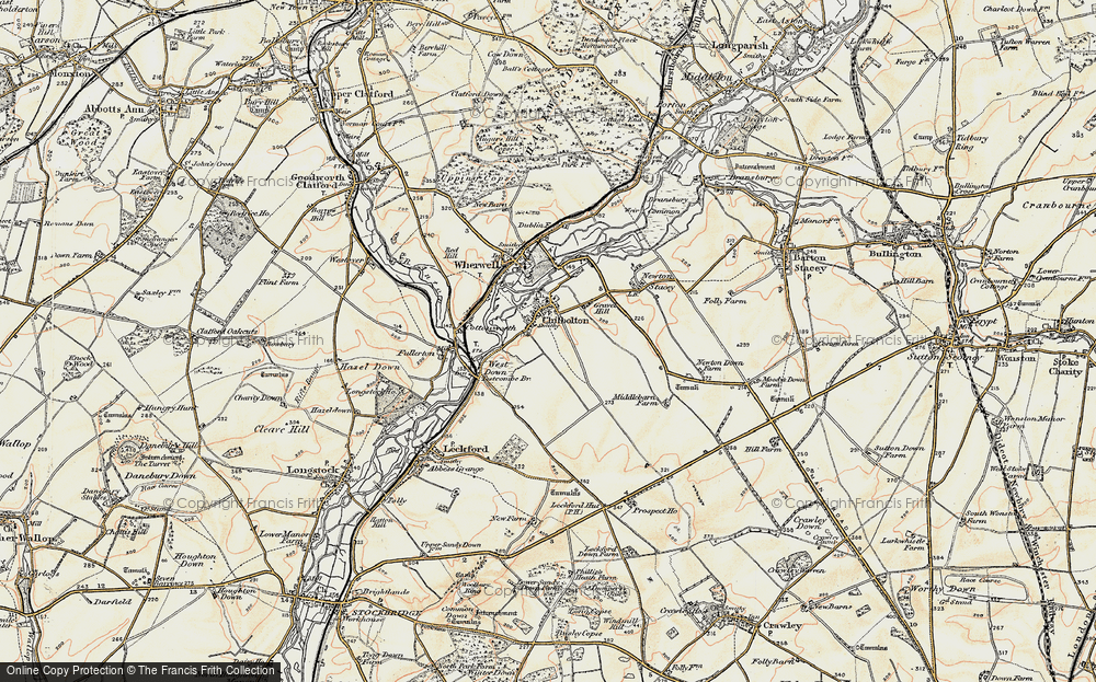 Old Map of Chilbolton, 1897-1900 in 1897-1900
