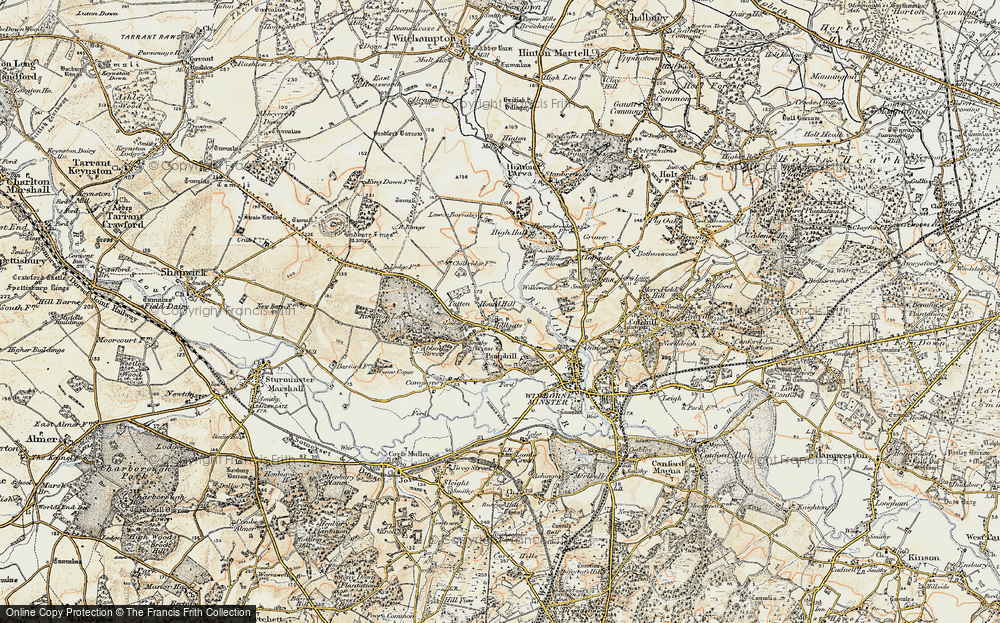 Old Map of Chilbridge, 1897-1909 in 1897-1909