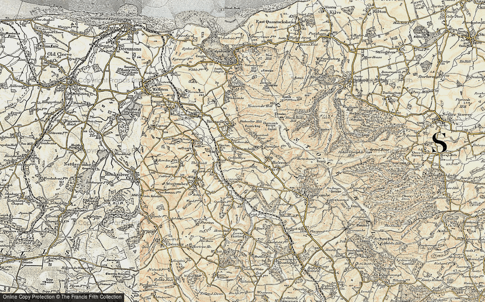 Old Map of Chilcombe, 1898-1900 in 1898-1900