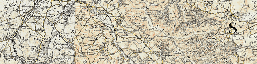 Old map of Chilcombe in 1898-1900