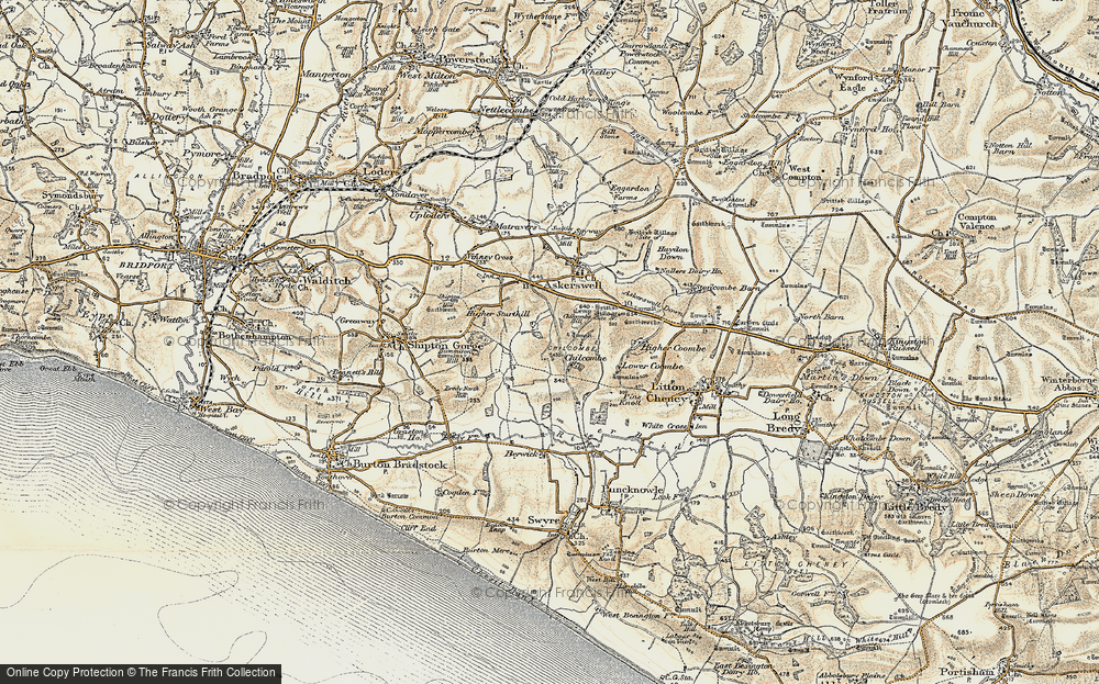 Old Map of Chilcombe, 1899 in 1899
