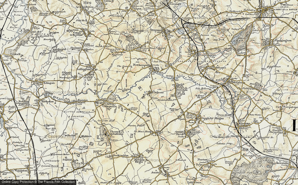 Old Map of Chilcote, 1902 in 1902