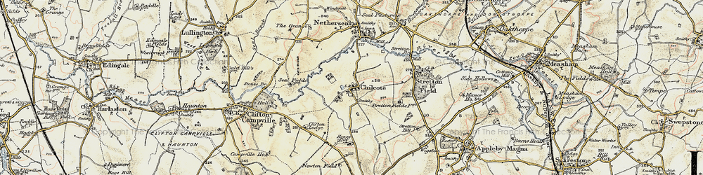 Old map of Chilcote in 1902