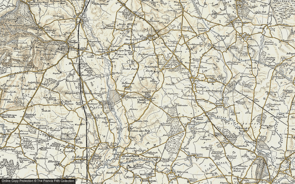 Old Map of Childs Ercall, 1902 in 1902