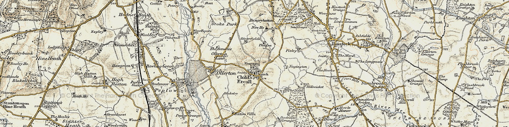 Old map of Childs Ercall in 1902