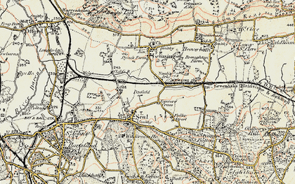 Old map of Childsbridge in 1897-1898