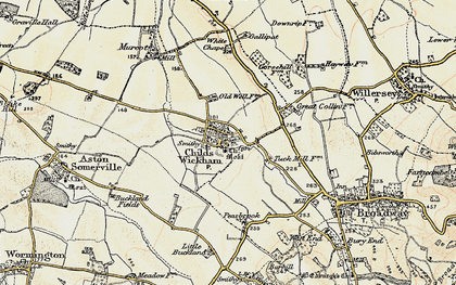 Old map of Childswickham in 1899-1901