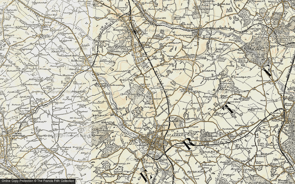 Old Map of Childwick Green, 1898 in 1898