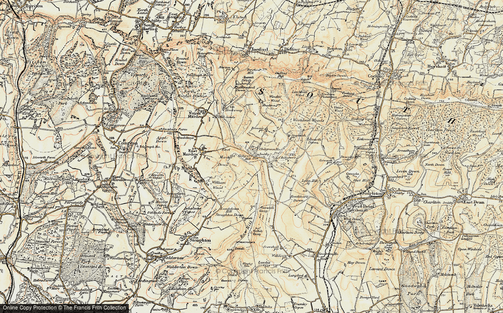 Old Map of Chilgrove, 1897-1900 in 1897-1900