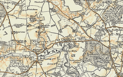 Old map of Butley Mills in 1898-1901