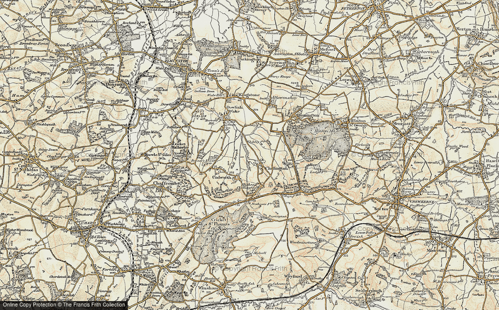 Old Map of Chillington, 1898-1899 in 1898-1899