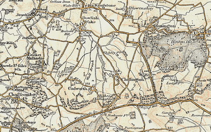 Old map of Chillington in 1898-1899