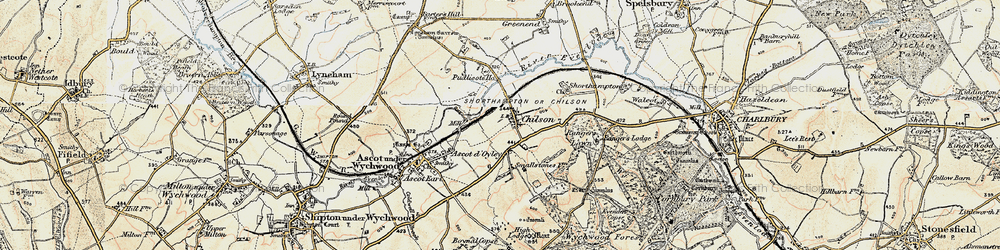 Old map of Chilson in 1898-1899