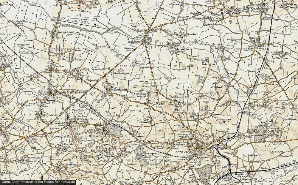 Old Map of Chilthorne Domer, 1899 in 1899
