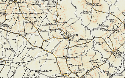 Old map of Chilton in 1898-1899