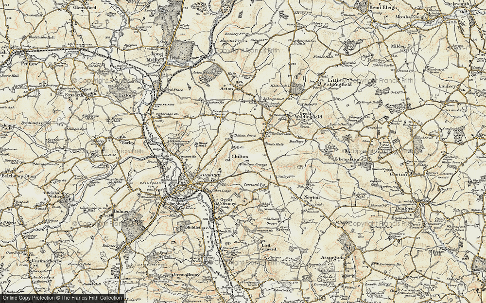 Old Map of Chilton, 1898-1901 in 1898-1901