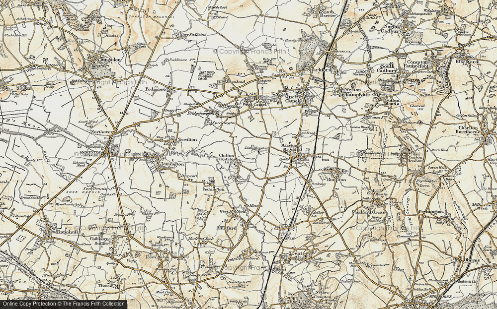 Old Map of Chilton Cantelo, 1899 in 1899