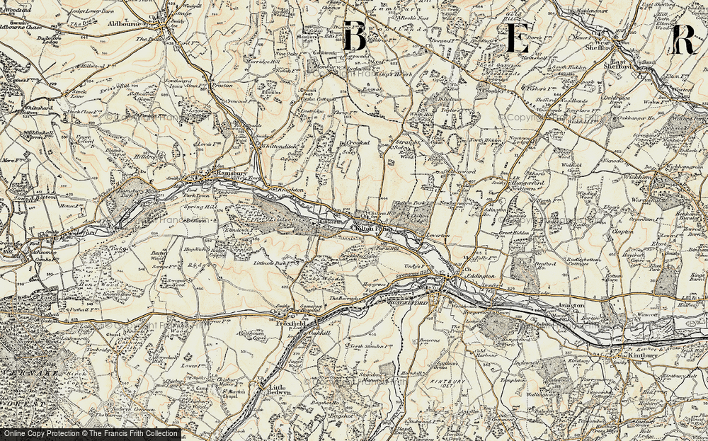 Old Map of Historic Map covering Littlecote in 1897-1900
